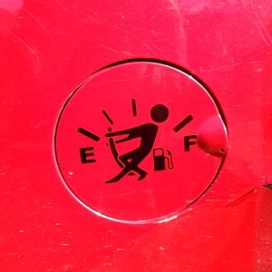 Gas gauge sticker